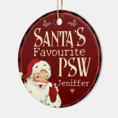Santas Favorite PSW Keramik Ornament (Links)