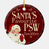 Santas Favorite PSW Keramik Ornament (Hinten)