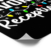 Santa's Favorite Receptionist Christmas Family Mat Poster (Ecke)