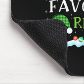 Santa's Favorite Referee Fun Christmas  Mousepad (Ecke)
