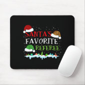 Santa's Favorite Referee Fun Christmas  Mousepad (Mit Mouse)