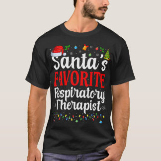 Santas Favorite Respiratory Therapeutic Christmas T-Shirt