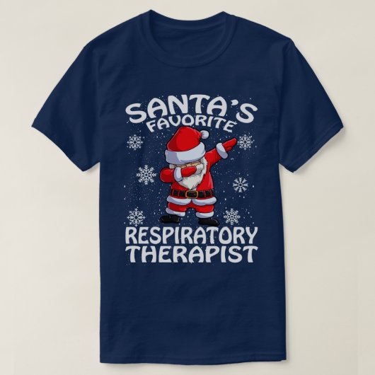 Santas Favorite Respiratory Therapies Weihnachten T-Shirt (Design vorne)