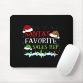 Santa's Favorite S Rep Fun Christmas Mousepad (Mit Mouse)