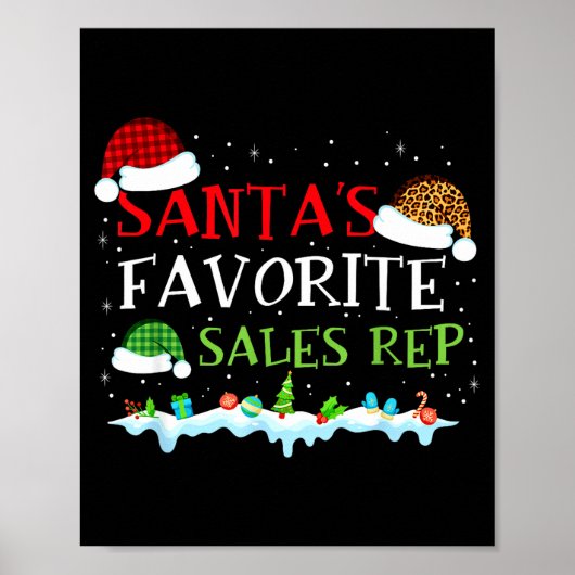 Santa's Favorite S Rep Fun Christmas  Poster (Vorne)