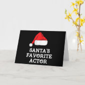 Santas Favorite Schauspieler Weihnachts-Schauspiel Karte (Gelbe Blume)