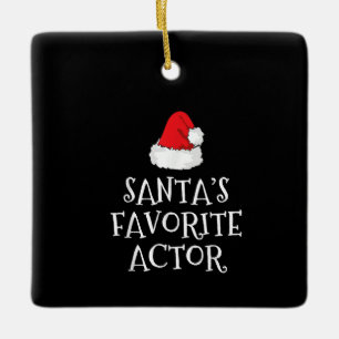 Santas Favorite Schauspieler Weihnachts-Schauspiel Keramikornament