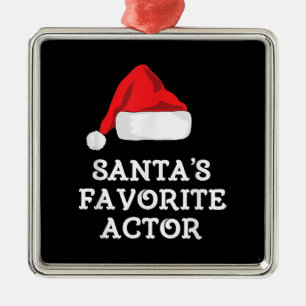 Santas Favorite Schauspieler Weihnachts-Schauspiel Ornament Aus Metall