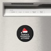 Santas Favorite Schauspielerin Weihnachts-Schauspi Magnet (In Situ (Geschirrspüler))