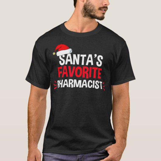 Santas Favorite School Apotheker Weihnachten Männe T-Shirt (Vorderseite)