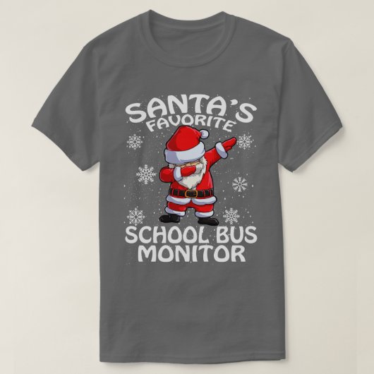 Santas Favorite School Bus - Weihnachten T-Shirt (Design vorne)