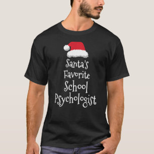 Santas Favorite School Psychologin Weihnachten T-Shirt