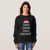 Santas Favorite School Psychologist Christmas Xmas Sweatshirt (Vorne ganz)