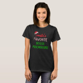 Santas Favorite School Psychologist Chritsmas T-Shirt (Vorne ganz)