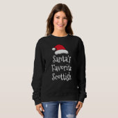 Santas Favorite Scottish   Christmas     Xmas paja Sweatshirt (Vorne ganz)