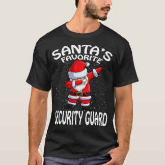 Santas Favorite Security Guard Weihnachten T-Shirt