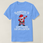 Santas Favorite Software Developer Weihnachten 1 T-Shirt (Design vorne)