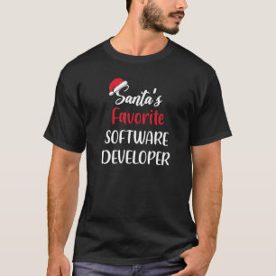 Santas Favorite Software Developer Weihnachten T-Shirt