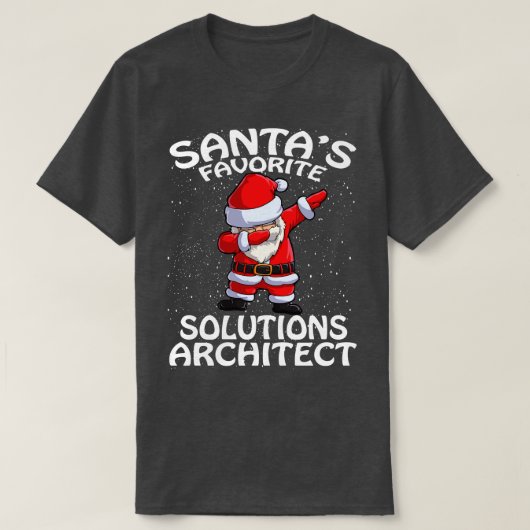 Santas Favorite Solutions Architecture Weihnachten T-Shirt (Design vorne)