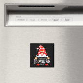 Santa's Favorite Son Gnome Matching Christmas Paja Magnet (In Situ (Geschirrspüler))