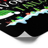 Santa's Favorite Tailor Fun Christmas Alterations Poster (Ecke)