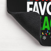 Santa's Favorite Teachers Christmas Funny Christma Mousepad (Ecke)