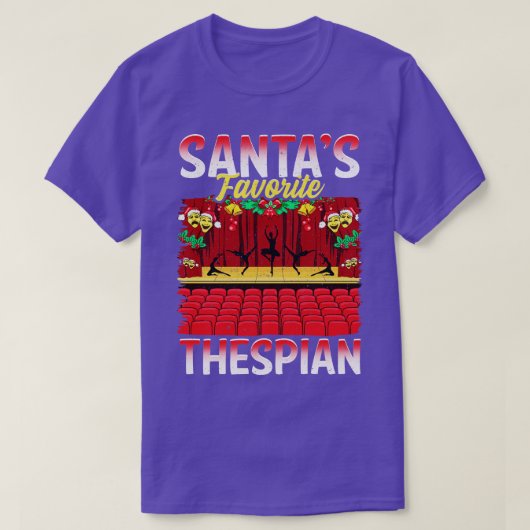 Santas Favorite Thespian T-Shirt (Design vorne)