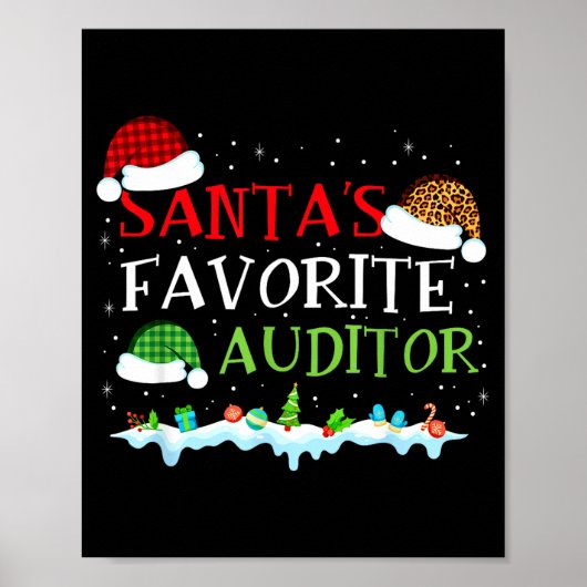 Santa's Favorite Tor Fun Christmas Poster (Vorne)