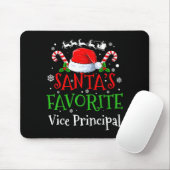 Santa's Favorite Vice Principal Christmas Party Mousepad (Mit Mouse)