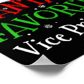 Santa's Favorite Vice Principal Christmas Party  Poster (Ecke)