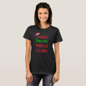 Santas Favorite Window cleaner Christmas Pajam T-Shirt (Vorne ganz)