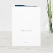 Santa's Flying Rentier Sleigh Feiertagskarte (Rückseite)