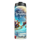 Santas Freudiger Himmelsumzug Thermosbecher (Vorderseite)