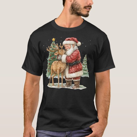 Santa's Gentle Hug T-Shirt (Vorderseite)