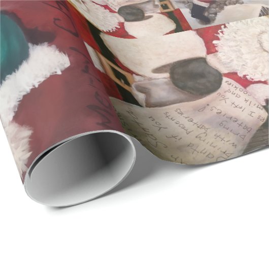 Santas  geschenkpapier (Rolleneckpunkt)