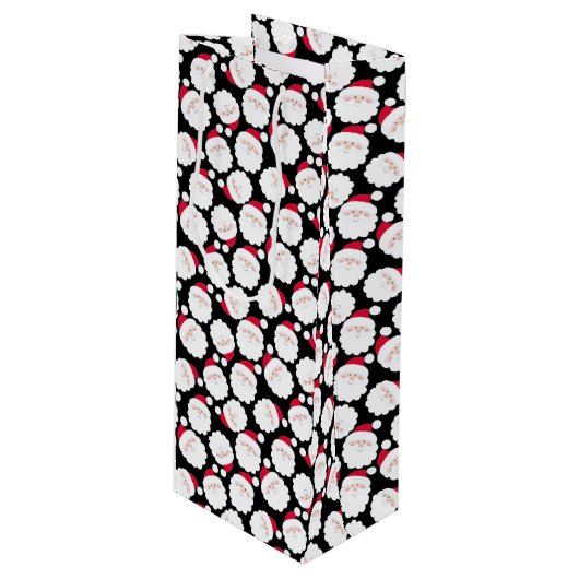 Santas Geschenktüte Für Weinflaschen (Vorderseite Schrägansicht)