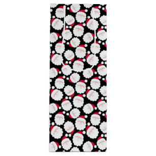 Santas Geschenktüte Für Weinflaschen