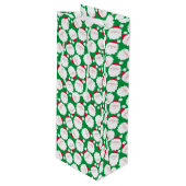 Santas Geschenktüte Für Weinflaschen (Vorderseite Schrägansicht)