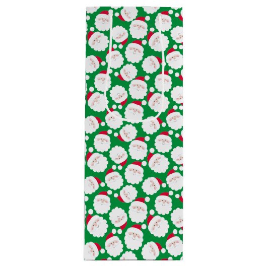 Santas Geschenktüte Für Weinflaschen (Vorderseite)