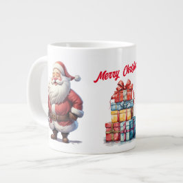 Santa's Gift Bounty Christmas Jumbo-Tasse