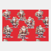 Santa's Gift Parade Wrapping Paper Geschenkpapier Set (Vorderseite 2)