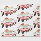 Santas hängt an Las Vegas Schildkrötenpapier Geschenkpapier (Flach)