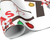 Santas hängt an Las Vegas Schildkrötenpapier Geschenkpapier (Rolleneckpunkt)