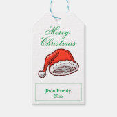 Santa's Hat-Geschenketiketten Geschenkanhänger (Vorderseite)