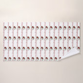 "SANTA'S HAT & MERRY CHRISTMAS* BATH TOWEL BADEHANDTUCH (Badehandtuch)