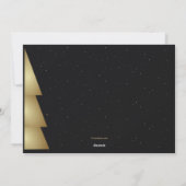 Santa's Hat Sentiments Foto Weihnachtskarte Feiertagskarte (Rückseite)