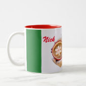 SANTA'S HEISSER CHOKOLATE CUSTOM ZWEIFARBIGE TASSE (Links)
