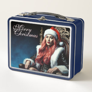 Santas heißeste Schwester - Frohe Weihnachten 0312 Metall Brotdose