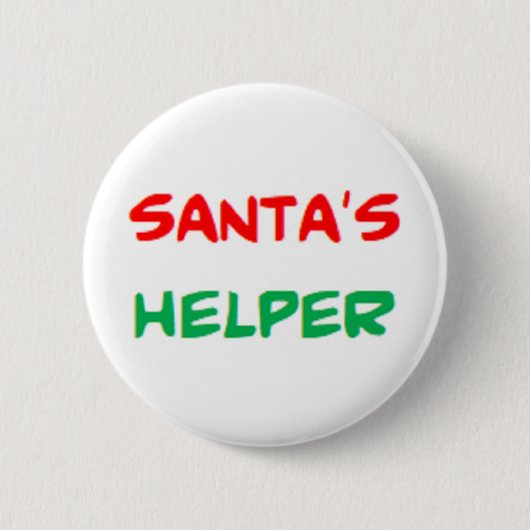 Santas Helfer2 Knopf Button (Vorderseite)
