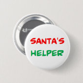 Santas Helfer2 Knopf Button (Vorne & Hinten)